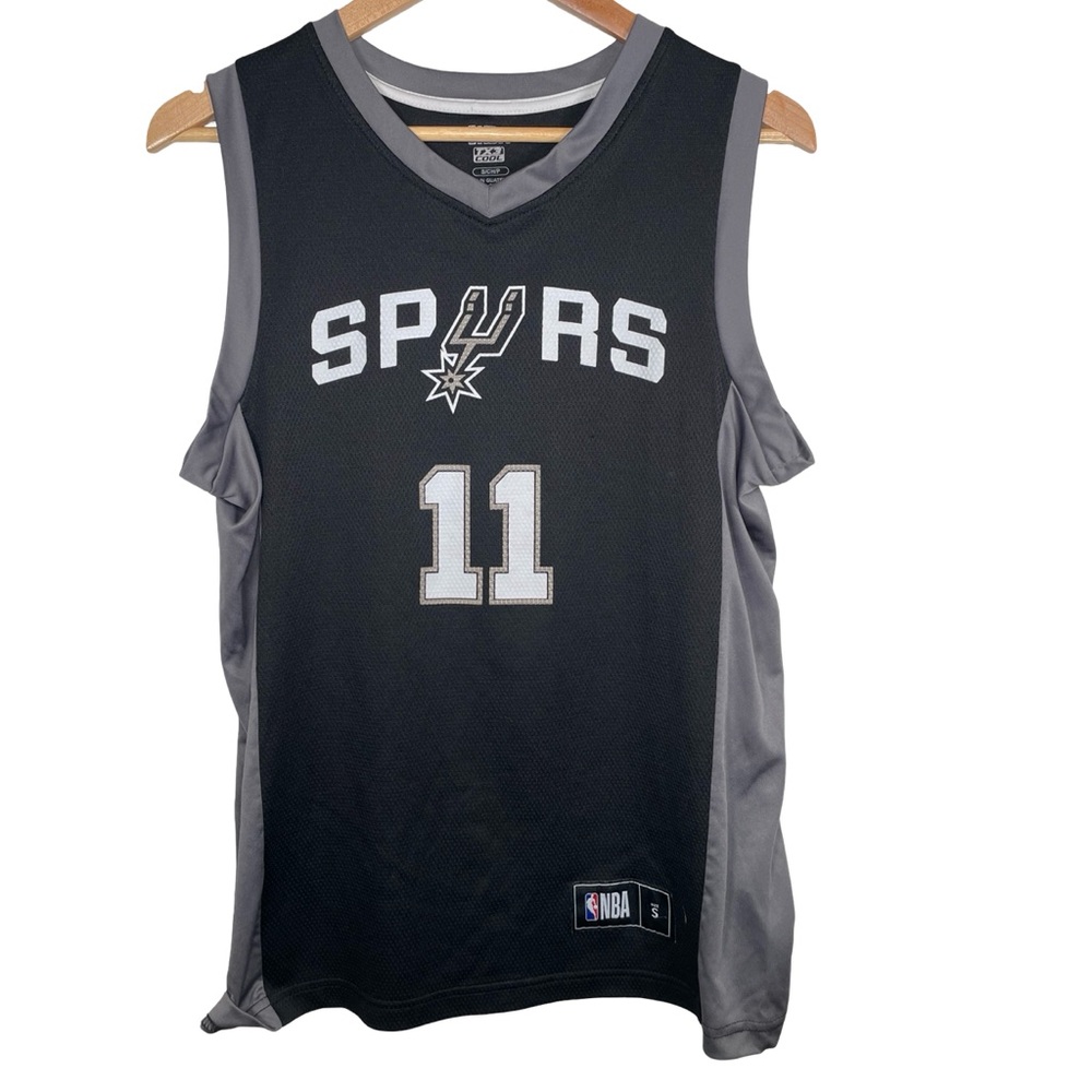 NBA SAN ANTONIO Spurs Black and Gray Jersey Forbes #11